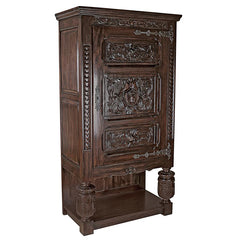 Coat of Arms Gothic Revival Armoire Design Toscano