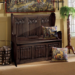 Kylemore Abbey Gothic Bench Design Toscano