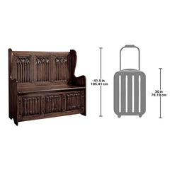 Kylemore Abbey Gothic Bench Design Toscano