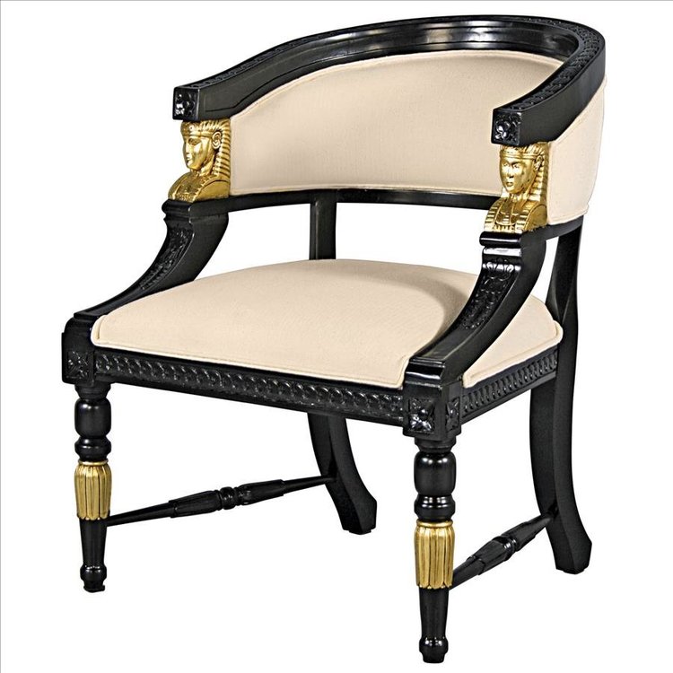 Neoclassical Egyptian Revival Chair: Each Design Toscano