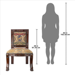 Beardsley Heraldic Lion Side Chair: Each Design Toscano