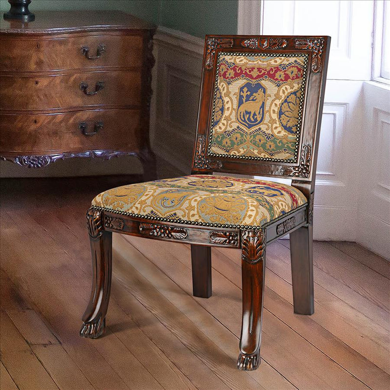 Beardsley Heraldic Lion Side Chair: Each Design Toscano