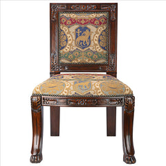 Beardsley Heraldic Lion Side Chair: Each Design Toscano