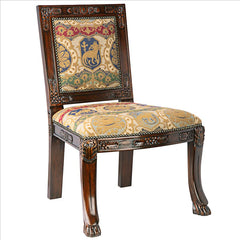 Beardsley Heraldic Lion Side Chair: Each Design Toscano