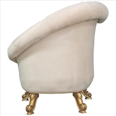 Lombard Art Deco Winged Sofa Chair Design Toscano