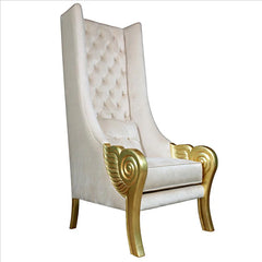 Eros Golden Winged Contemporary Throne Chair Design Toscano