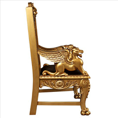 Alfred the Great Golden Throne Chair Design Toscano