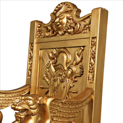 Alfred the Great Golden Throne Chair Design Toscano