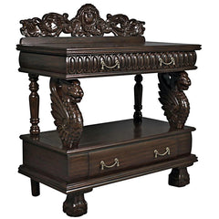 The Lord Raffles Winged Lion Buffet Table Design Toscano