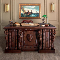 Lord Raffles Lion Executive Desk Design Toscano