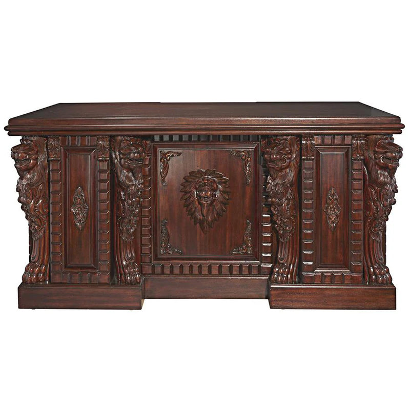 Lord Raffles Lion Executive Desk Design Toscano