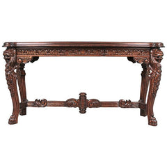 Lord Raffles Grand Hall Lion Leg Console Design Toscano