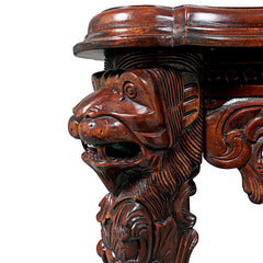 Lord Raffles Grande Hall Lion Leg Side Table Design Toscano