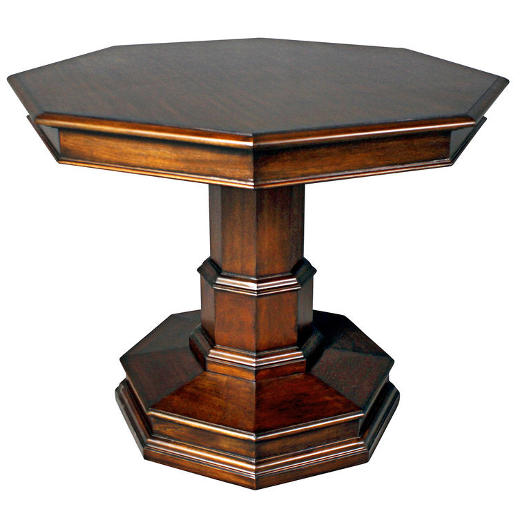 English Country House Octagonal Center Table Design Toscano