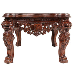 The Lord Raffles Grand Hall Lion Leg Coffee Table Design Toscano