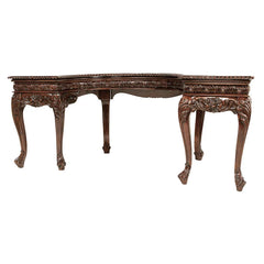 La Voute Grande Crescent Mahogany Executive Desk Design Toscano