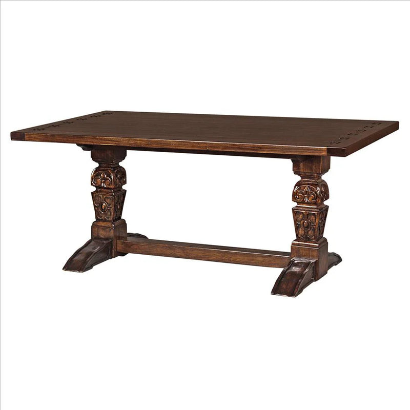 English Gothic Refectory High Table Design Toscano