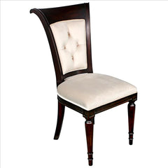 Bacall Waterfall Curved Back Dining Chair Set Design Toscano