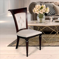 Bacall Waterfall Curved Back Dining Chair Set Design Toscano