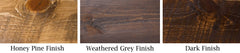 Barnwood Cheyenne Pool Dark Finish Table Viking Log Furniture
