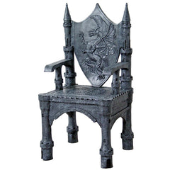 The Dragon of Upminster Castle Throne Chair Design Toscano