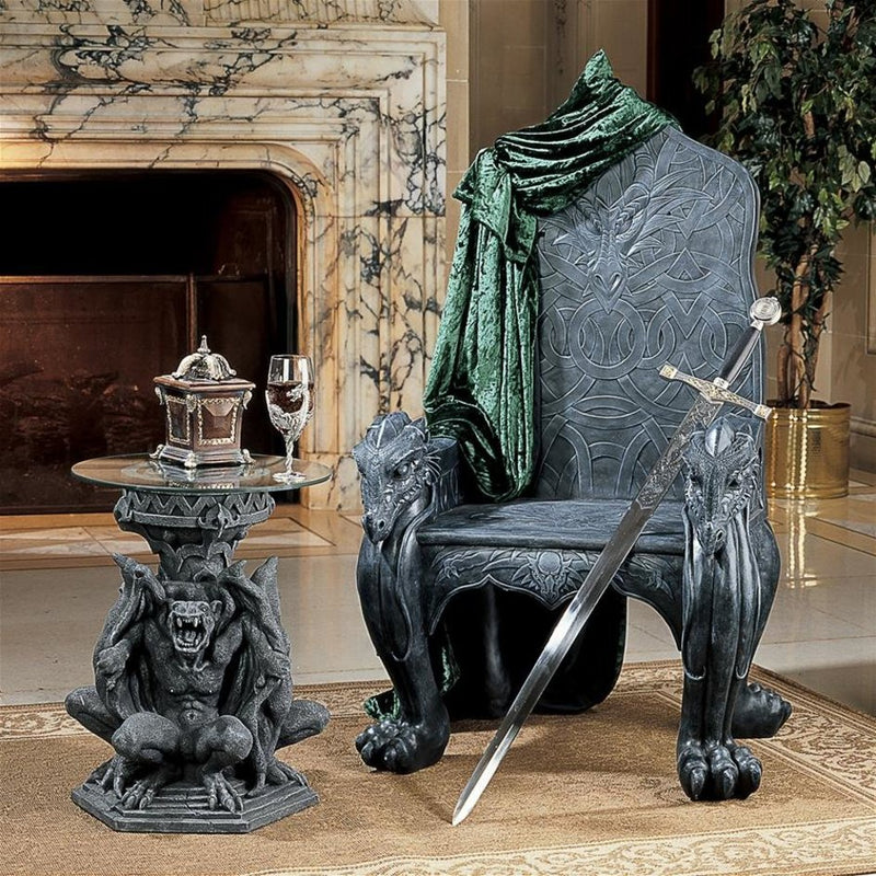 Celtic Dragon Throne Chair Design Toscano