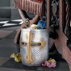 Crusader's Great Helm Gothic Trash Bin