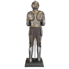 Knight's Guard Medieval Armor Sculpture with Sword