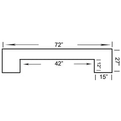 DBAR72 - 72" English Pub Style Bar