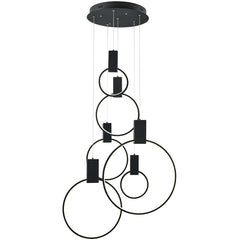 Finesse Decor Hong Kong LED Circular Chandelier // Chrome