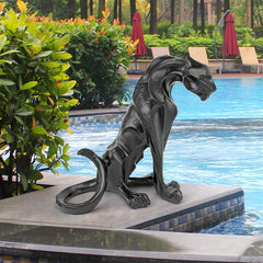 Rampant Tranquility Jungle Jaguar Panther Statue