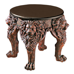 Lord Raffles Lion Leg Sculptural Gothic Side Table Design Toscano