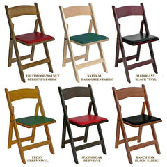 Kestell Oak Folding Poker Chair Set