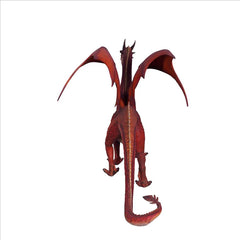 The Red Welsh Dragon Statue: Giant Design Toscano