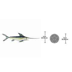 Swordfish Wall Mount Trophy Sculpture Design Toscano