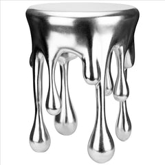 Splash Droplet Sculptural Side Table Design Toscano