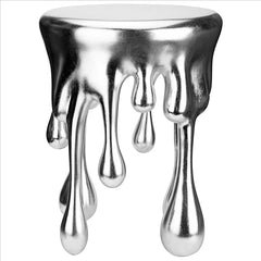 Splash Droplet Sculptural Side Table Design Toscano