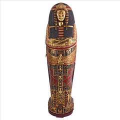 Queen Ankhesenamun Life-Size Sarcophagus Cabinet Design Toscano