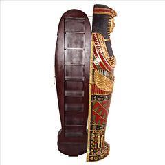 Queen Ankhesenamun Life-Size Sarcophagus Cabinet Design Toscano