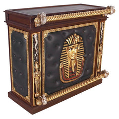 The Altar of Tenenit Egyptian Bar with Two Barstools Design Toscano