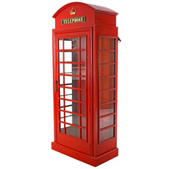 British Telephone Booth Display Cabinet Design Toscano