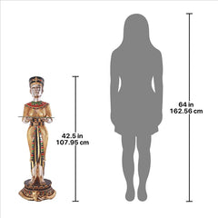 The Egyptian Queen's Faithful Servant Statue Design Toscano