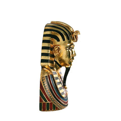 The Golden Shroud of Tutankhamen Egyptian Bust Wall Sculpture