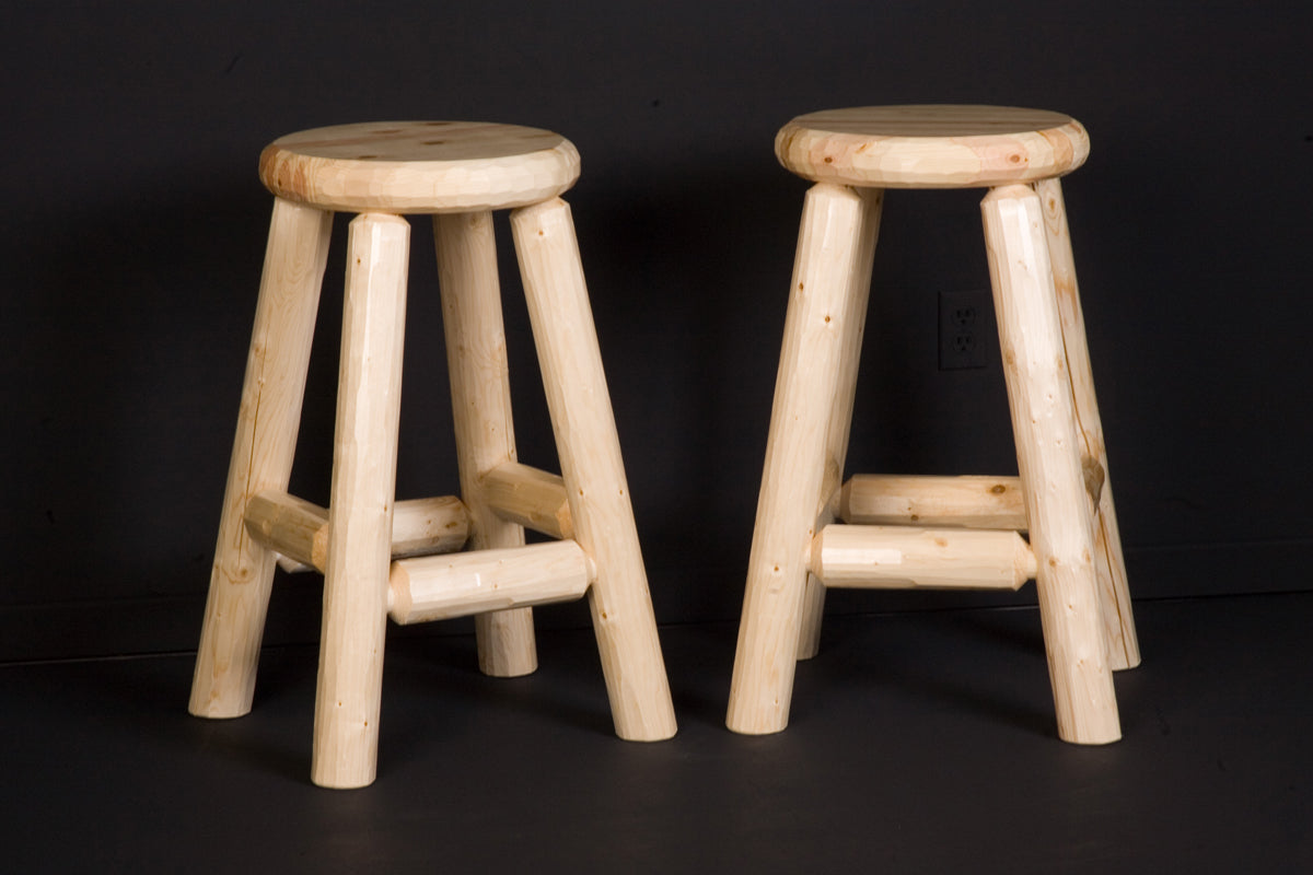 Northwoods Pub Stool Viking Log Furniture