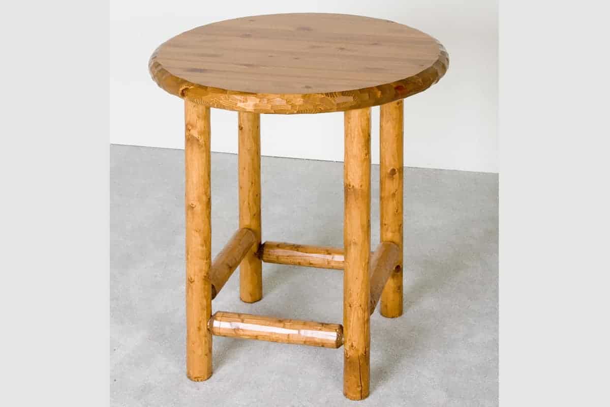 Log Pub Table Viking Log Furniture