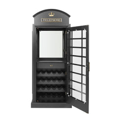 OEBRCB - English Phone Booth Bar Cabinet