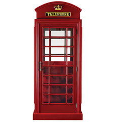 OEBRCB - English Phone Booth Bar Cabinet