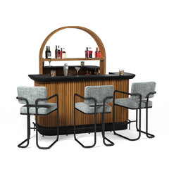 PROBSTL2ARMS - Prohibition Barstool