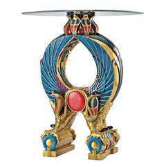 Wings of Horus Egyptian Altar Side Table Design Toscano