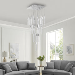 Sparkling Night Chandelier Vertical // XL 25 Light Finesse Decor